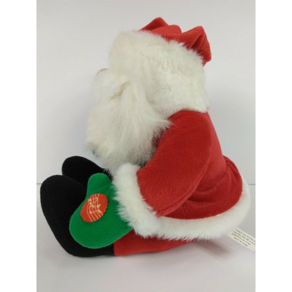 Santa Claus with Jingle Bells Music Plush Decor 10" - Picture 3 of 9